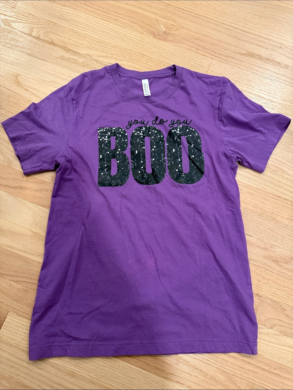 Bella Canvas Purple ‘You Do You BOO' Women’s Short Sleeve Graphic Cotton Tee